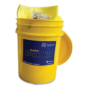 Spill Kit, 5 Gallon Sorbent Bucket Spill Kit, Hazmat