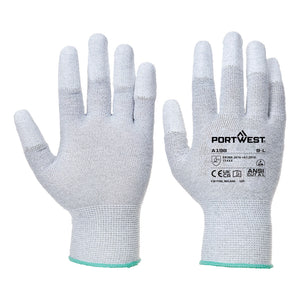 ESD Fingertip Glove - Gray (Pack of 12)