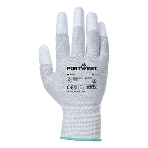 ESD Fingertip Glove - Gray (Pack of 12)