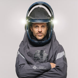 OEL 40 Cal Arc Flash Lift Front Hood with Lights and Dual Fans Black Series GTX