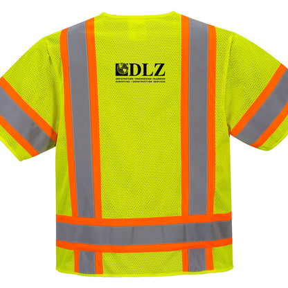 DLZ Logo - Aurora Hi-Vis Contrast Executive Vest Yellow