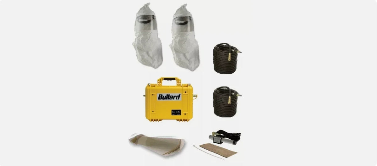 Bullard CC20 two-worker Clean Air Box supplied-air system