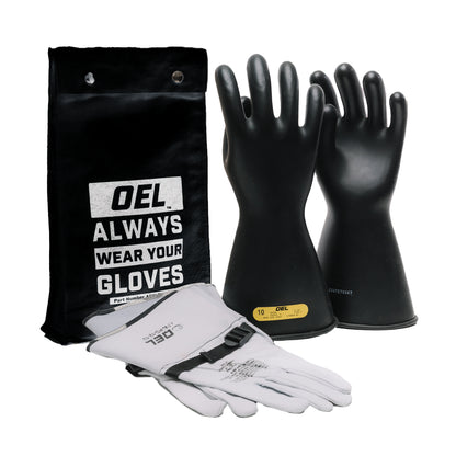 OEL Class 2 14" Rubber Gloves 17000V
