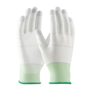 CleanTeam Seamless Knit Nylon Clean Environment Glove with Polyurethane Coated Smooth Grip on Palm & Fingers (12 Pairs)