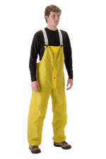 NASCO WorkLite rain bib overalls with fly front in Yellow