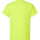 DLZ Logo- Gildan Adult Ultra Cotton Pocket T-Shirt- Safety Green