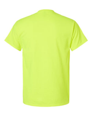 DLZ Logo- Gildan Adult Ultra Cotton Pocket T-Shirt- Safety Green