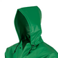 NASCO AcidBasic detachable chemical splash hood in Green, alternate view