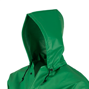 NASCO AcidBasic detachable chemical splash hood in Green, alternate view