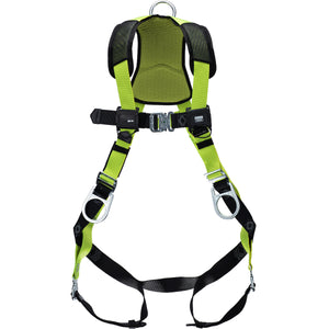 Miller® H500 Full-Body General Safety Harness with Lightweight Aluminum Back / Side D-Rings, and Quick-Connect Chest & Leg Buckles