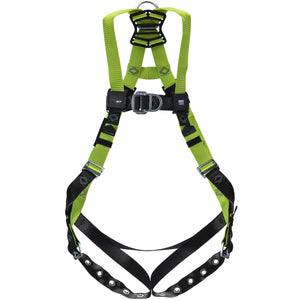 Miller H500 Industry Standard Full-Body Harness with Back / Front D-Rings and Mating Chest Buckles & Tongue Leg Buckles
