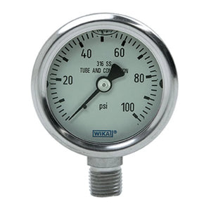 Bullard- Free-Air Pump ICE Pump Pressure Gauge Liquid Filled