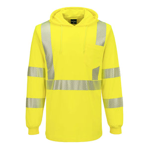 DLZ Logo - L042 Hi-Vis Lightweight Hooded T-Shirt - Portwest