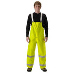 NASCO WorkChoice HiVis rain bib overalls in Fluorescent Yellow