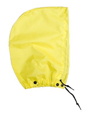 NASCO WorkLite detachable rain hood in Yellow