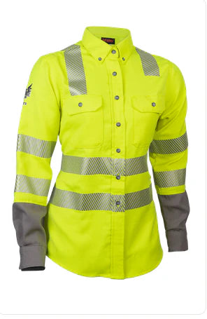 DRIFIRE FR Women's Hi-Vis Lightweight Work Shirt Class 3