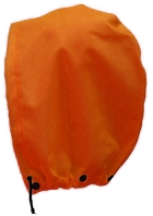 NASCO Sentinel detachable FR rain hood in Fluorescent Orange, alternate view