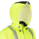 NASCO Omega H5000NFY detachable rain hood in Navy and Fluorescent Yellow