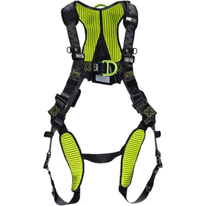 Miller H700 Premium Full-Body Harness with Lightweight Aluminum Hardware Back D-Ring, and Quick-Connect Chest & Leg Buckles