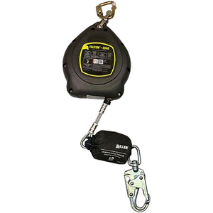 Miller Falcon+ Edge Self-Retracting Device for Leading Edges, with Galvanized Steel Cable, Steel Swivel Snap Hook