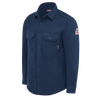 Bulwark STG4 FR Flex Knit Button Down Shirt - CAT 2 - Navy