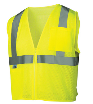 Apex Logo - RVZ21 Hi Vis Mesh Vest - ANSI 2, Type R, Zipper
