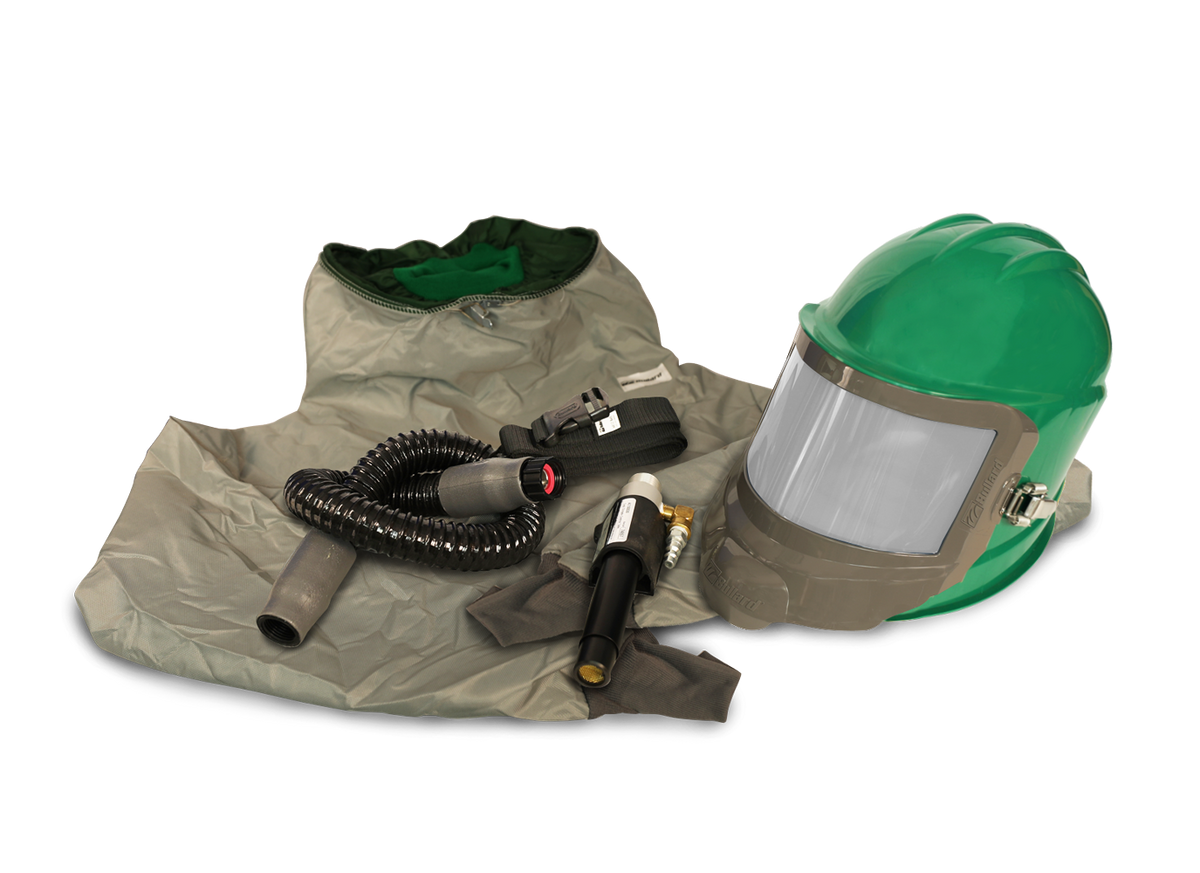 Bullard GVX respirator, Green / Hibernia parka / Regular tube (GVXBT) + AC1000 cooling