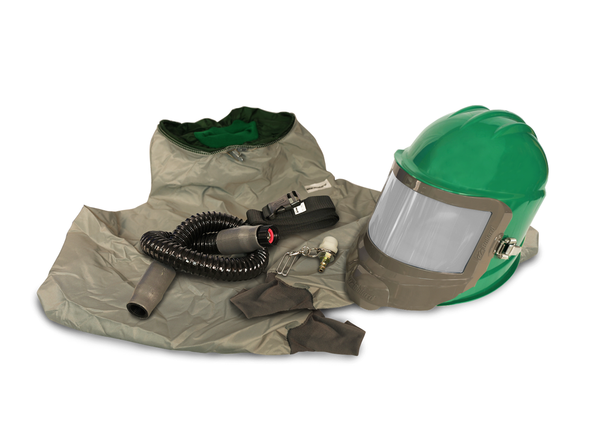Bullard GVX respirator, Green / Hibernia parka / Regular tube (GVXBT) + F30 continuous flow