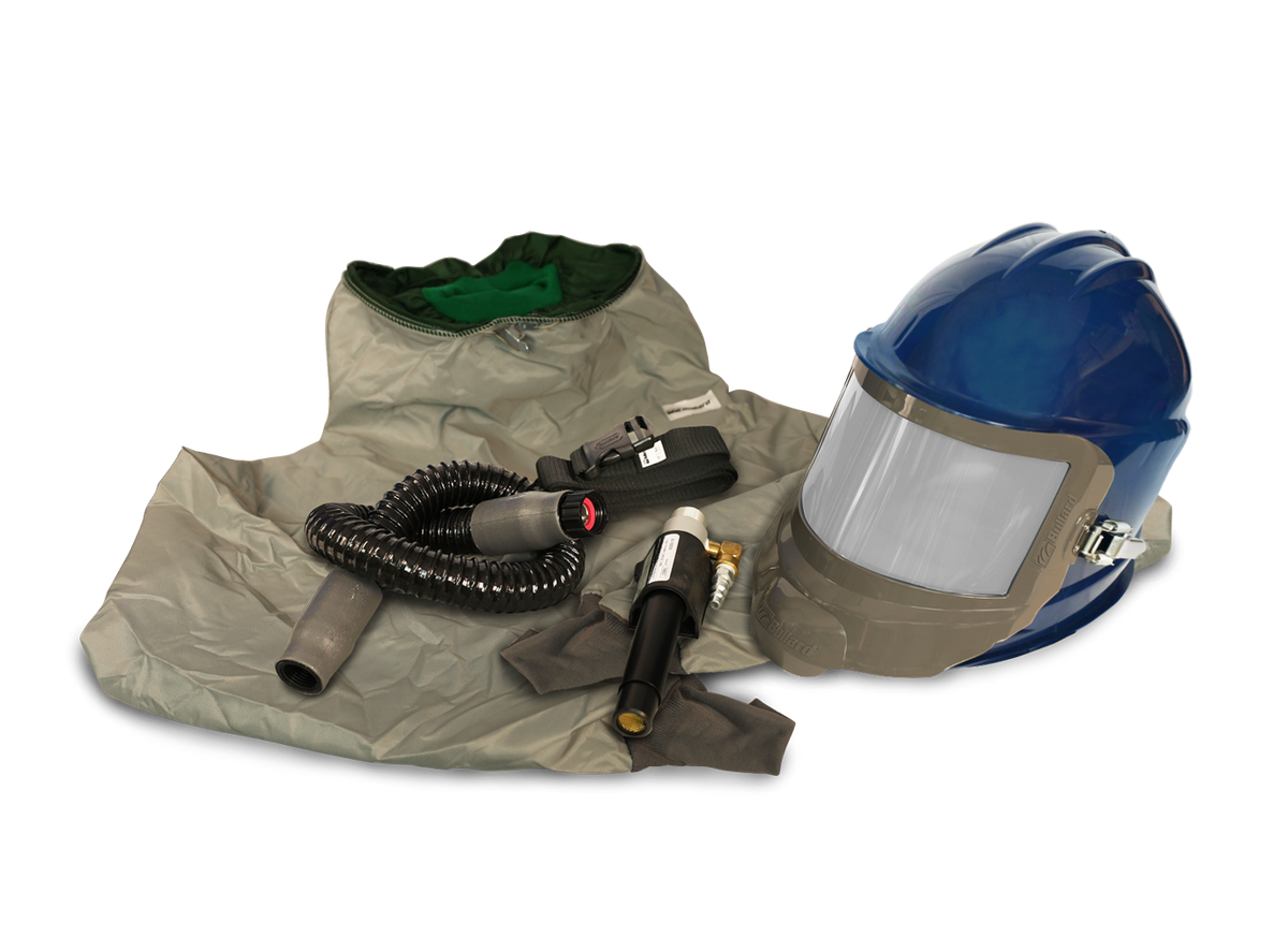 Bullard GVX respirator, Navy / Hibernia parka / Regular tube (GVXBT) + AC1000 cooling