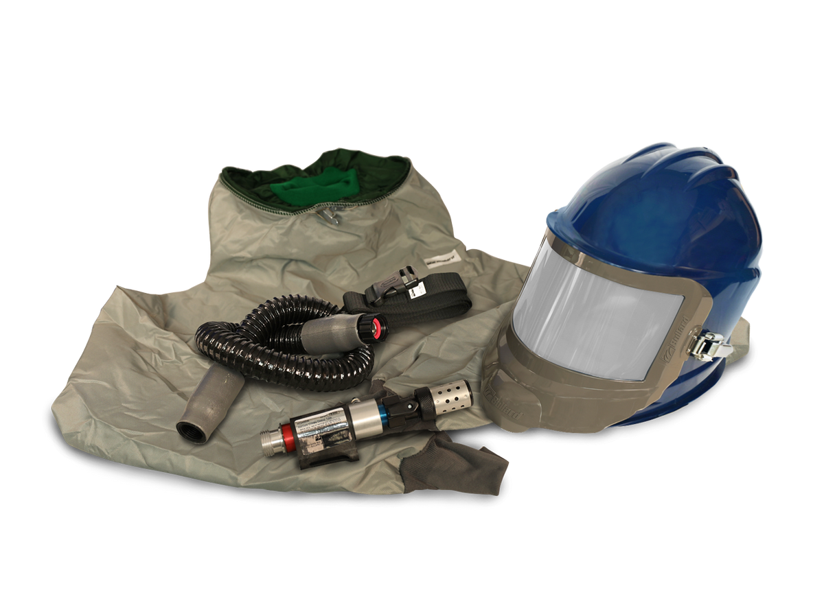 Bullard GVX respirator, Navy / Hibernia parka / Regular tube (GVXBT) + HC2400 heating/cooling