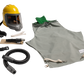 Bullard GVX respirator, Yellow / 28 in. nylon cape / Regular tube (GVXBT) + AC1000 cooling