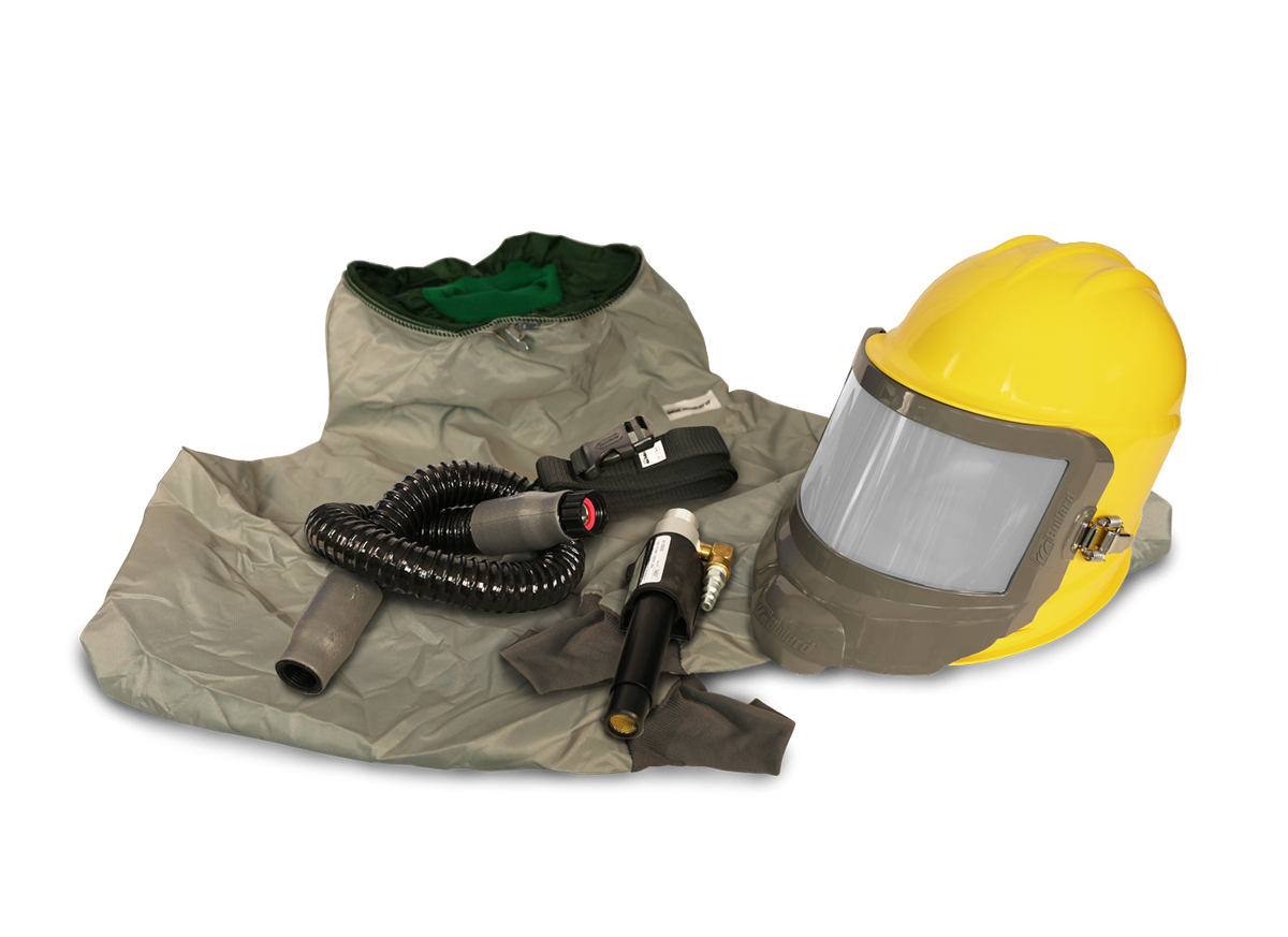 Bullard GVX respirator, Yellow / Hibernia parka / Regular tube (GVXBT) + AC1000 cooling