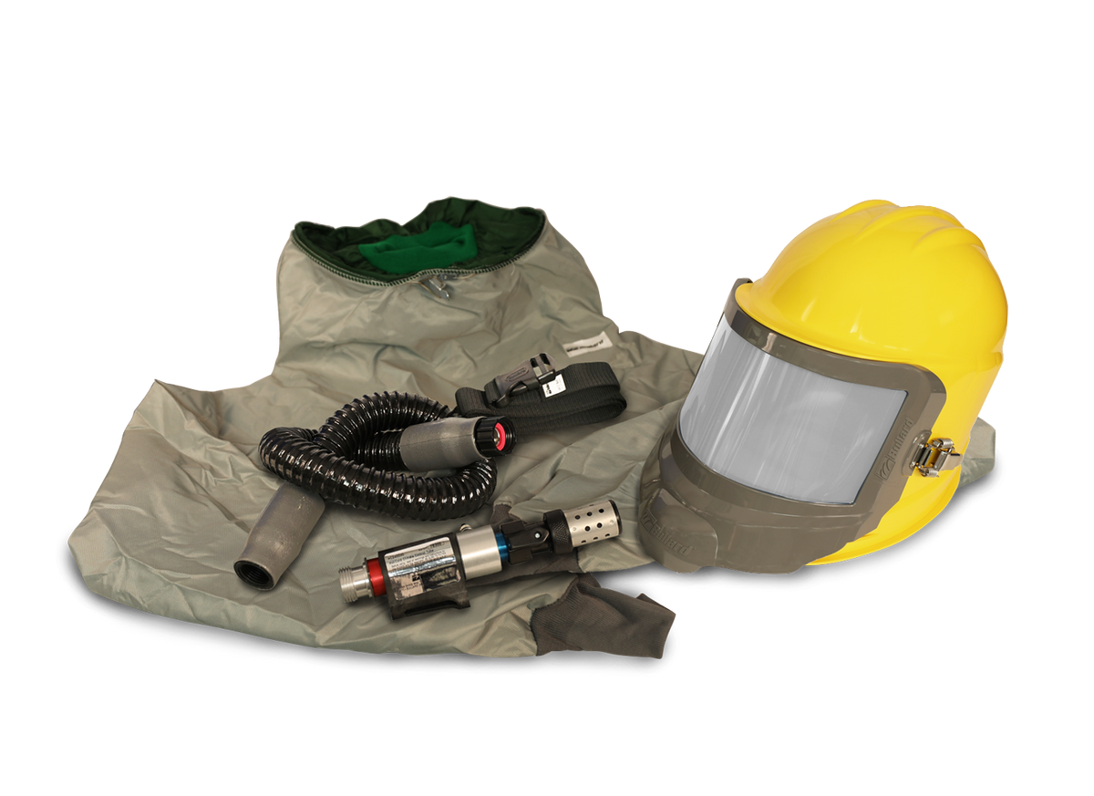 Bullard GVX respirator, Yellow / Hibernia parka / Regular tube (GVXBT) + HC2400 heating/cooling