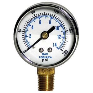 Bullard- Free-Air Pump Pressure Gauge 0-200PSI