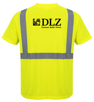 DLZ Logo - S190 Hi-Vis Short Sleeve Pocket T-Shirt - Portwest