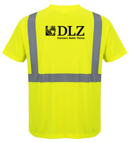 DLZ Logo - S190 Hi-Vis Short Sleeve Pocket T-Shirt - Portwest