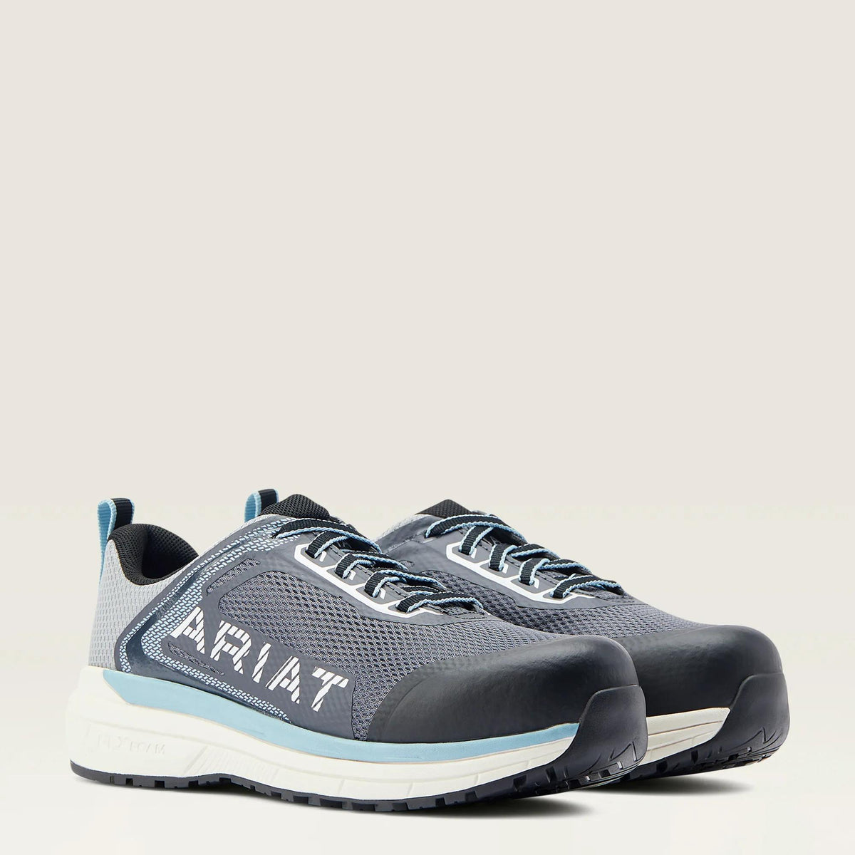 Ariat Women's Outpace Static Dissipative Composite Toe Work Shoe in Ebony, pair view