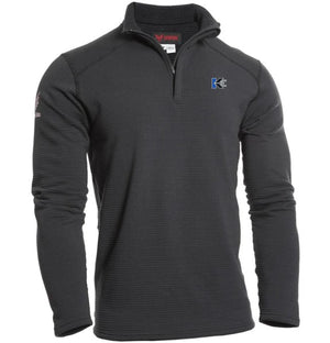 Knobelsdorff Logo - DRIFIRE Men's Power Grid FR 1/4 Zip - Black