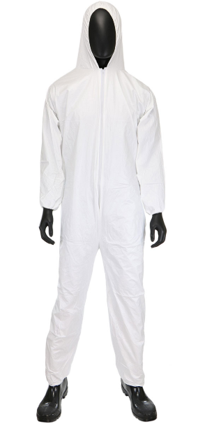 Microporous Coverall with Hood, Elastic Wrist & Ankle (25 case)