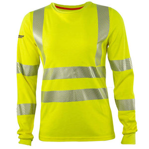 DRIFIRE Women's FR Hi-Vis Dual Hazard Long Sleeve T-Shirt Class 3