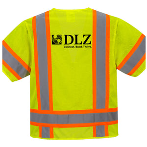 DLZ Logo - Aurora Hi-Vis Contrast Executive Vest Yellow