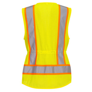Lee Transportation Logo - US392 Women's Hi-vis Contrast Tape Vest - Portwest