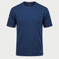 Men’s short sleeve crew neck T-shirt in Detroit Blue, front view – SKU WW-BT-600 | color:Detroit Blue