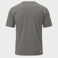 Men’s short sleeve crew neck T-shirt in Pewter, back view – SKU WW-BT-700 | color:Pewter