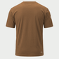 Men’s short sleeve crew neck T-shirt in Tobacco, back view – SKU WW-BT-800 | color:Tobacco