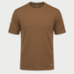 Men’s short sleeve crew neck T-shirt in Tobacco, front view – SKU WW-BT-800 | color:Tobacco