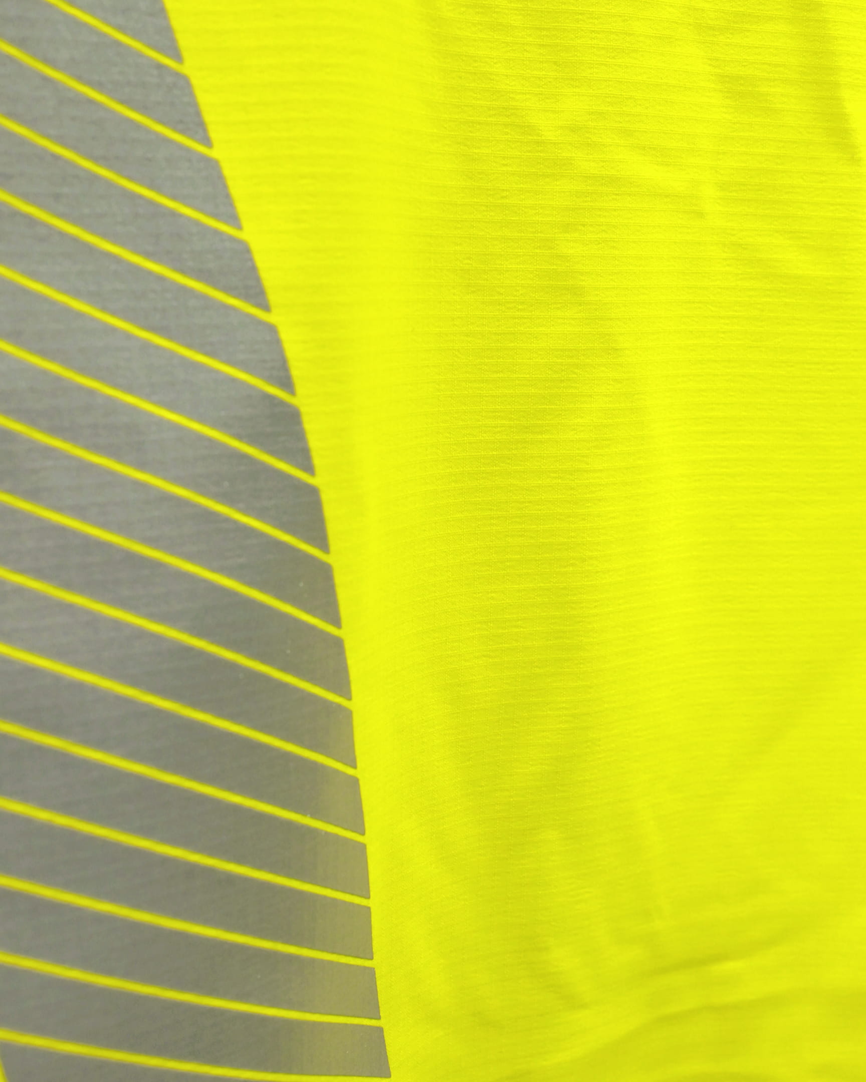 Vohl Hi Vis Waterproof Insulated Jacket - Safety Yellow - SKU HV-IJ-105, waterproof ripstop fabric close-up | color:Safety Yellow