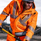 Vohl Hi Vis Waterproof Insulated Jacket – Safety Orange – SKU HV-IJ-205, lifestyle construction | color:Safety Orange