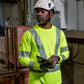 Vohl Hi Vis Long Sleeve Reflective T-Shirt – Safety Yellow – SKU HV-LS-105, Lifestyle tablet | color:Safety Yellow