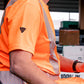 Vohl Hi Vis Short Sleeve Reflective T-Shirt – Safety Yellow – SKU HV-SS-105,  Lifestyle  2| color:Safety Orange